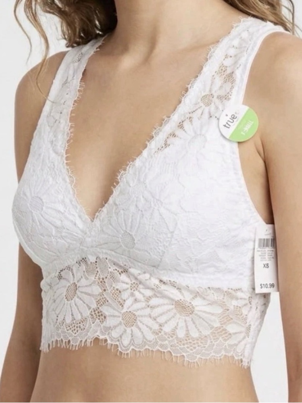 Rue 21 White Lace Bralette size small